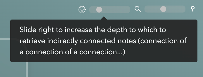 Connectivity slider