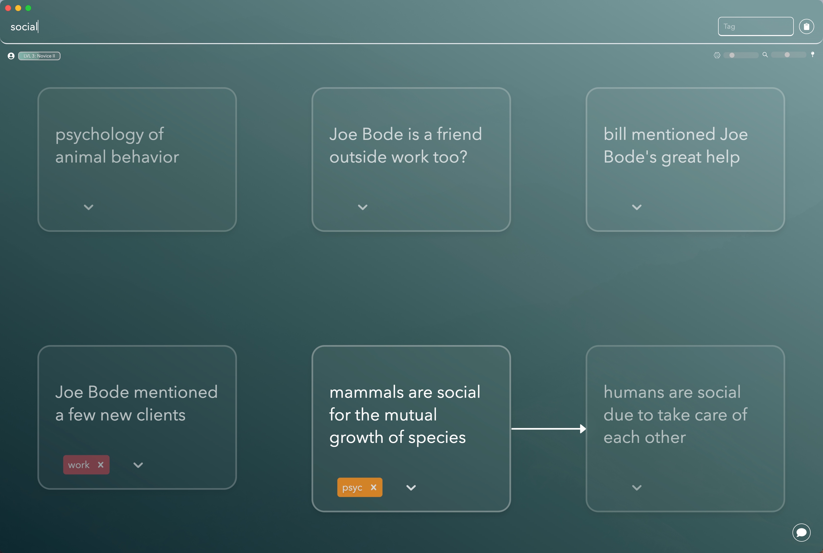 Similarity slider